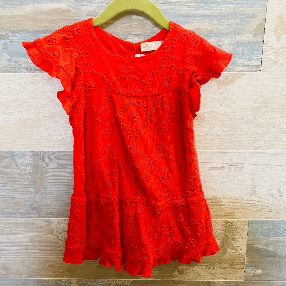 Zara Toddler Dress Red Dress